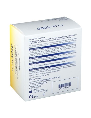 CLIN 4000 LASSATIVO 30 BUSTINE MONOUSO 10 G SENZA ZUCCHERO