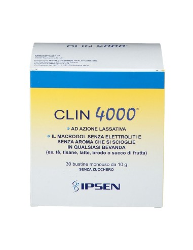 CLIN 4000 LASSATIVO 30 BUSTINE MONOUSO 10 G SENZA ZUCCHERO