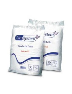 SACCA DI DRENAGGIO DA LETTO PER INCONTINENZA UROSYSTEM TUBO 90 CM SENZA SCARICO 30 PEZZI