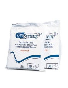 SACCA DI DRENAGGIO DA LETTO PER INCONTINENZA UROSYSTEM TUBO 90 CM CON SCARICO 30 PEZZI