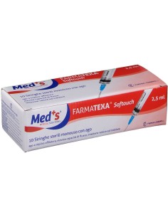 SIRINGA MEDS 2,5 ML 2 GAUGE 5/3 10 PEZZI