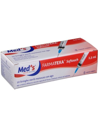 SIRINGA MEDS 2,5 ML 2 GAUGE 5/3 10 PEZZI