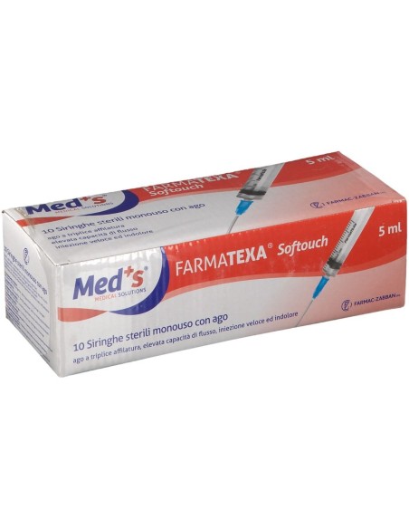 SIRINGA MEDS 5 ML 14 GAUGE 10 PEZZI