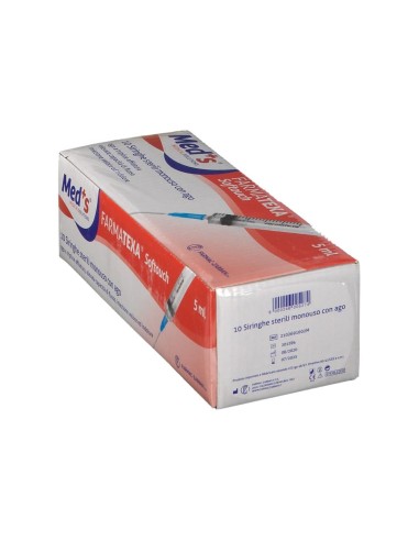 SIRINGA MEDS 5 ML 14 GAUGE 10 PEZZI