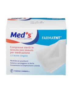 GARZA COMPRESSA MEDS TESSUTO NON TESSUTO PEEL OPEN 5X5CM 12 PEZZI