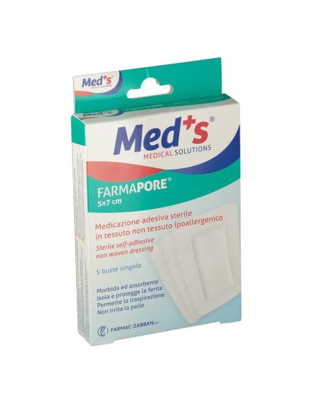 MEDICAZIONE ADESIVA MEDS 5X7CM 5 PEZZI