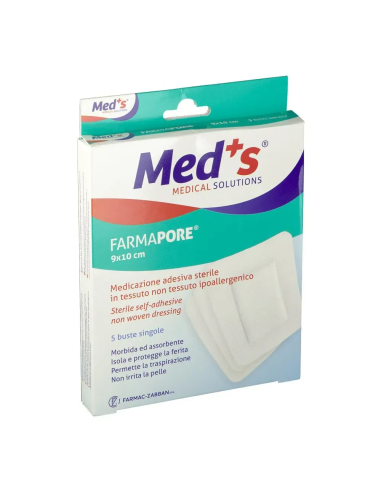 MEDICAZIONE ADESIVA MEDS 10X9 CM 5 PEZZI