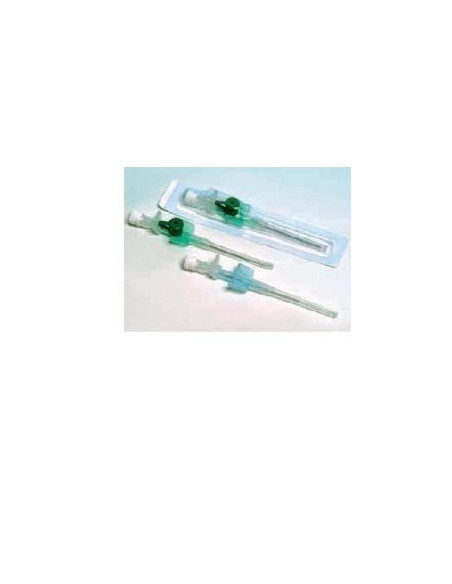 AGO CANNULA GAUGE 22 2 VIE ANALLERGICO SENZA VALVOLA