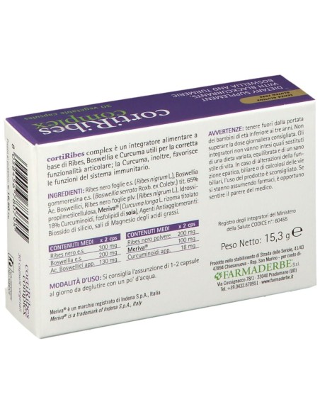 CORTI RIBES COMPLEX 30 CAPSULE