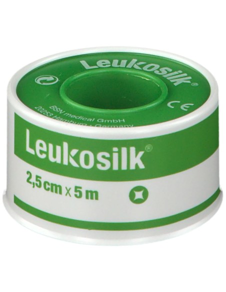 CEROTTO IN ROCCHETTO LEUKOSILK IPOALLERGENICO BIANCO 2,5X500 CM