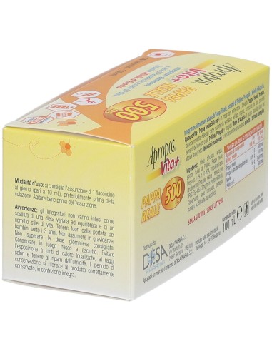 APROPOS VITA+ PAPPA REALE 500 MG 10 FLACONCINI 10 ML