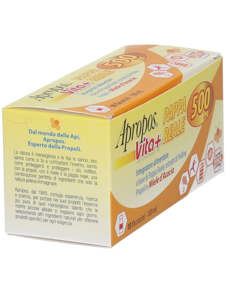 APROPOS VITA+ PAPPA REALE 500 MG 10 FLACONCINI 10 ML