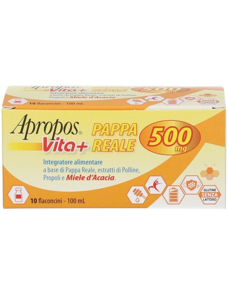 APROPOS VITA+ PAPPA REALE 500 MG 10 FLACONCINI 10 ML