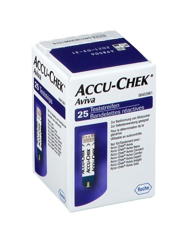 STRISCE MISURAZIONE GLICEMIA ACCU-CHEK AVIVA BRK RETAIL 25 PEZZI
