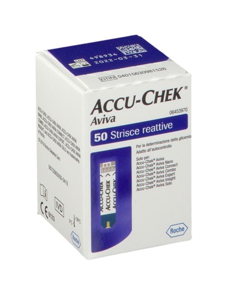 STRISCE MISURAZIONE GLICEMIA ACCU-CHEK AVIVA BRK RETAIL 50 PEZZI