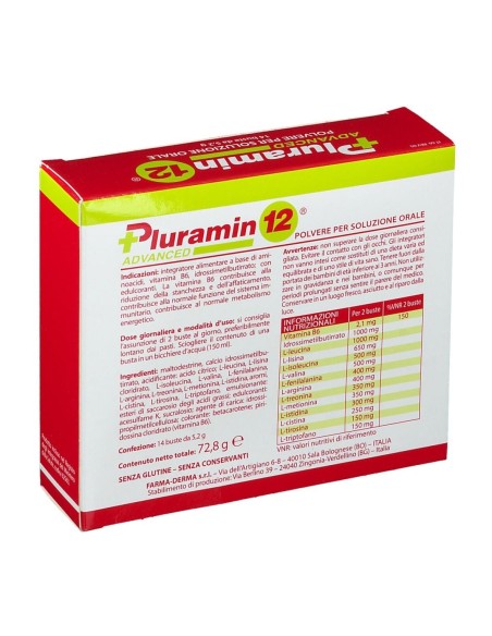 PLURAMIN12 ADVANCED 14 BUSTE DA 5,2 G