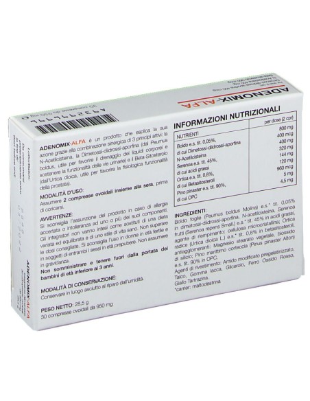 ADENOMIX ALFA 30 COMPRESSE