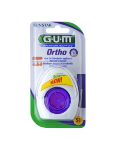 GUM ORTHO FLOSS FILO SPUGNOSO 50 PEZZI