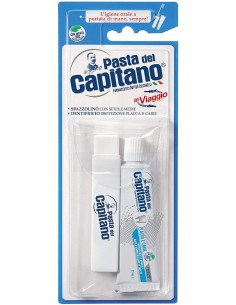 PASTA CAPITANO SPAZZOLINO + DENTIFRICIO 25 ML KIT VIAGGIO 2