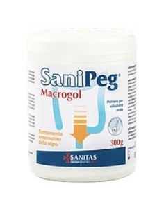 SANIPEG MACROGOL POLVERE PER SOLUZIONE ORALE BARATTOLO 300 G