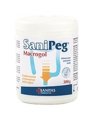 SANIPEG MACROGOL POLVERE PER SOLUZIONE ORALE BARATTOLO 300 G