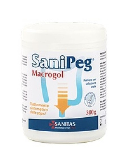 SANIPEG MACROGOL POLVERE PER SOLUZIONE ORALE BARATTOLO 300 G