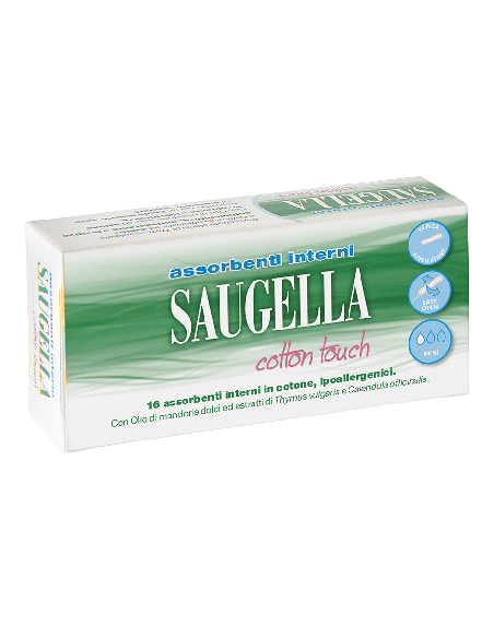 SAUGELLA COTTON TOUCH ASSORBENTI INTERNI MINI 16 PEZZI TAGLIO PREZZO