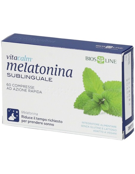 BIOS LINE VITACALM MELATONINA SUBLINGUALE 60 COMPRESSE 1 MG