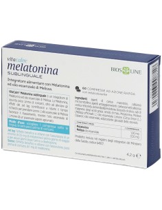 BIOS LINE VITACALM MELATONINA SUBLINGUALE 60 COMPRESSE 1 MG 2