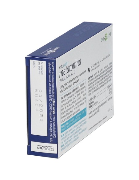 BIOS LINE VITACALM MELATONINA SUBLINGUALE 60 COMPRESSE 1 MG