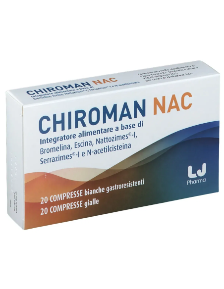 CHIROMAN NAC 20 COMPRESSE BIANCHE + 20 COMPRESSE GIALLE