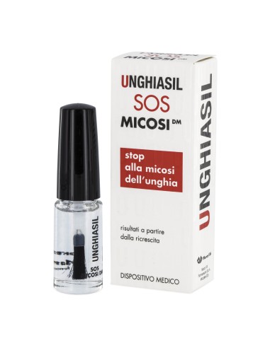 ANTIMICOTICO UNGHIASIL SOS MICOSI IN FLACONE DI VETRO 5 ML CON PENNELLO APPLICATORE + ASTUCCIO