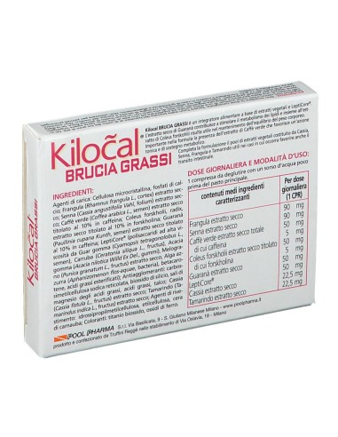 KILOCAL BRUCIA GRASSI 15 COMPRESSE