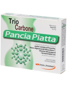 TRIOCARBONE PANCIA PIATTA 10 BUSTINE BIPARTITE 4 G