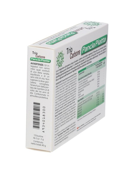 TRIOCARBONE PANCIA PIATTA 10 BUSTINE BIPARTITE 4 G