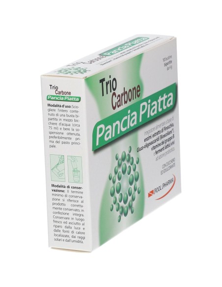 TRIOCARBONE PANCIA PIATTA 10 BUSTINE BIPARTITE 4 G