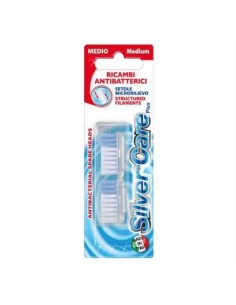 SILVERCARE SPAZZOLINO MEDIO RICAMBI 2 PEZZI