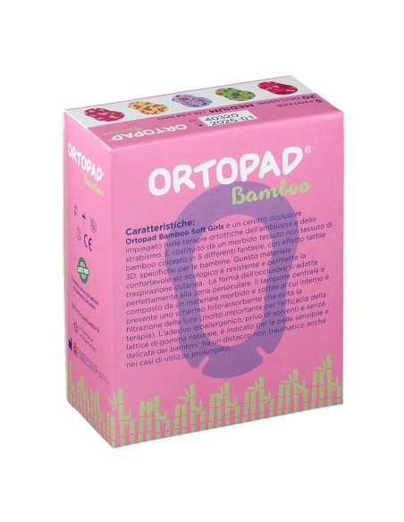 CEROTTO OCULARE PER ORTOTTICA ORTOPAD SOFT GIRLS M 20 PEZZI