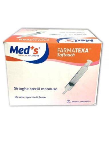 SIRINGA MEDS 2,5 ML SENZA AGO CONO CENTRALE 100 PEZZI LUER