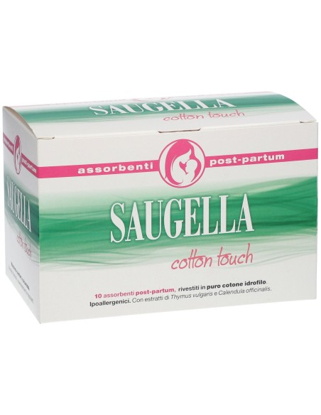 SAUGELLA COTTON TOUCH ASSORBENTI POSTPARTUM 10 PEZZI