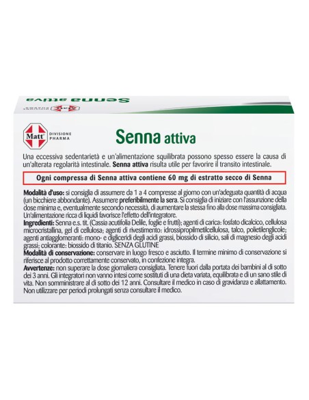 MATT DIVISIONE PHARMA SENNA ATTIVA 40 COMPRESSE