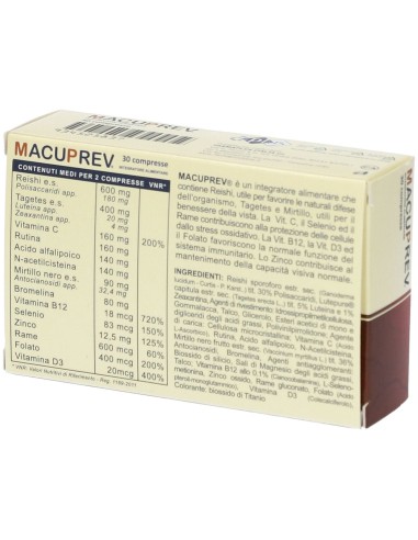 MACUPREV 30 COMPRESSE 37,5 G