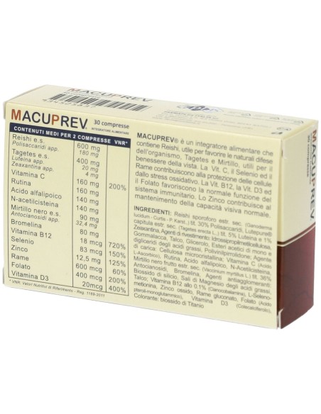 MACUPREV 30 COMPRESSE 37,5 G