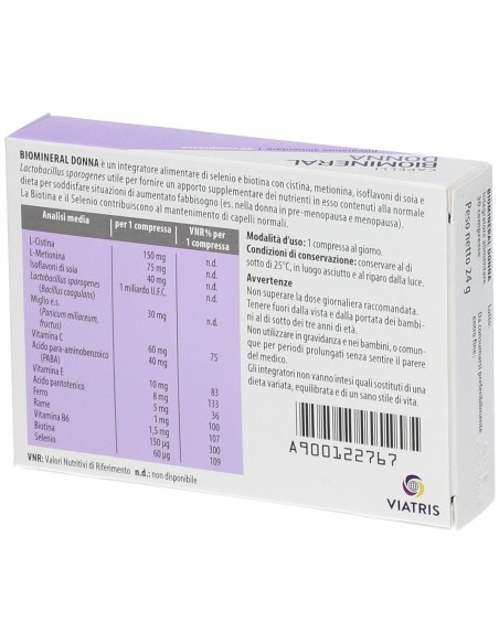 BIOMINERAL DONNA 30 COMPRESSE