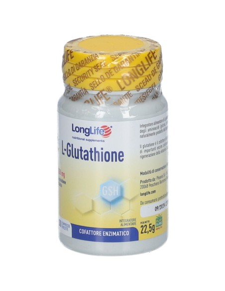 LONGLIFE L-GLUTATHIONE 250 MG 30 COMPRESSE