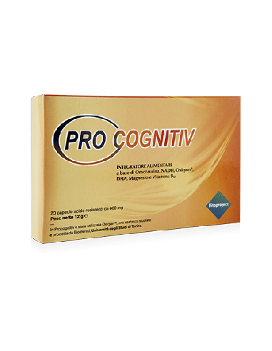 PROCOGNITIV 20 CAPSULE ACIDO RESISTENTI VEGETALI DA 600 MG