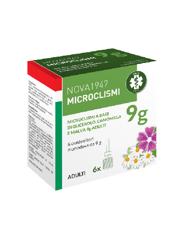 NOVA1947 MICROCLISMI 9G ADULTI 6 CONTENITORI MONODOSE