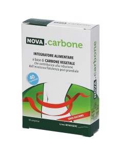 NOVA CARBONE VEGETALE 40 COMPRESSE