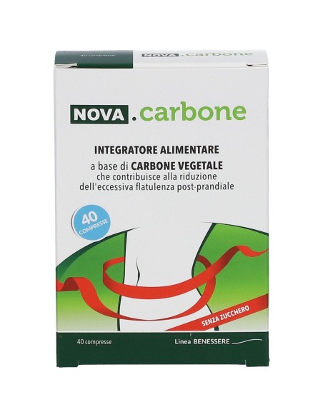 NOVA CARBONE VEGETALE 40 COMPRESSE