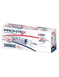 SIRINGA PRONTEX 2,5 ML AGO IND 10 PEZZI